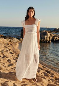 Next CROCHET FLUTE SLEEVE DRESS TALL - REGULAR FIT - Haljina s naramenicama - ecru white