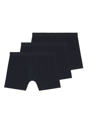 Zwarte boxershorts, verpakking van drie, met een zachte stof, effen kleur en een elastische tailleband. Ontworpen voor comfort en een strakke pasvorm.