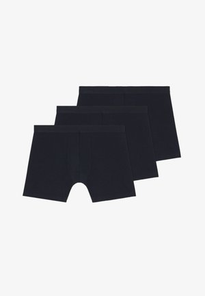Zwarte boxershorts, verpakking van drie, met een zachte stof, effen kleur en een elastische tailleband. Ontworpen voor comfort en een strakke pasvorm.