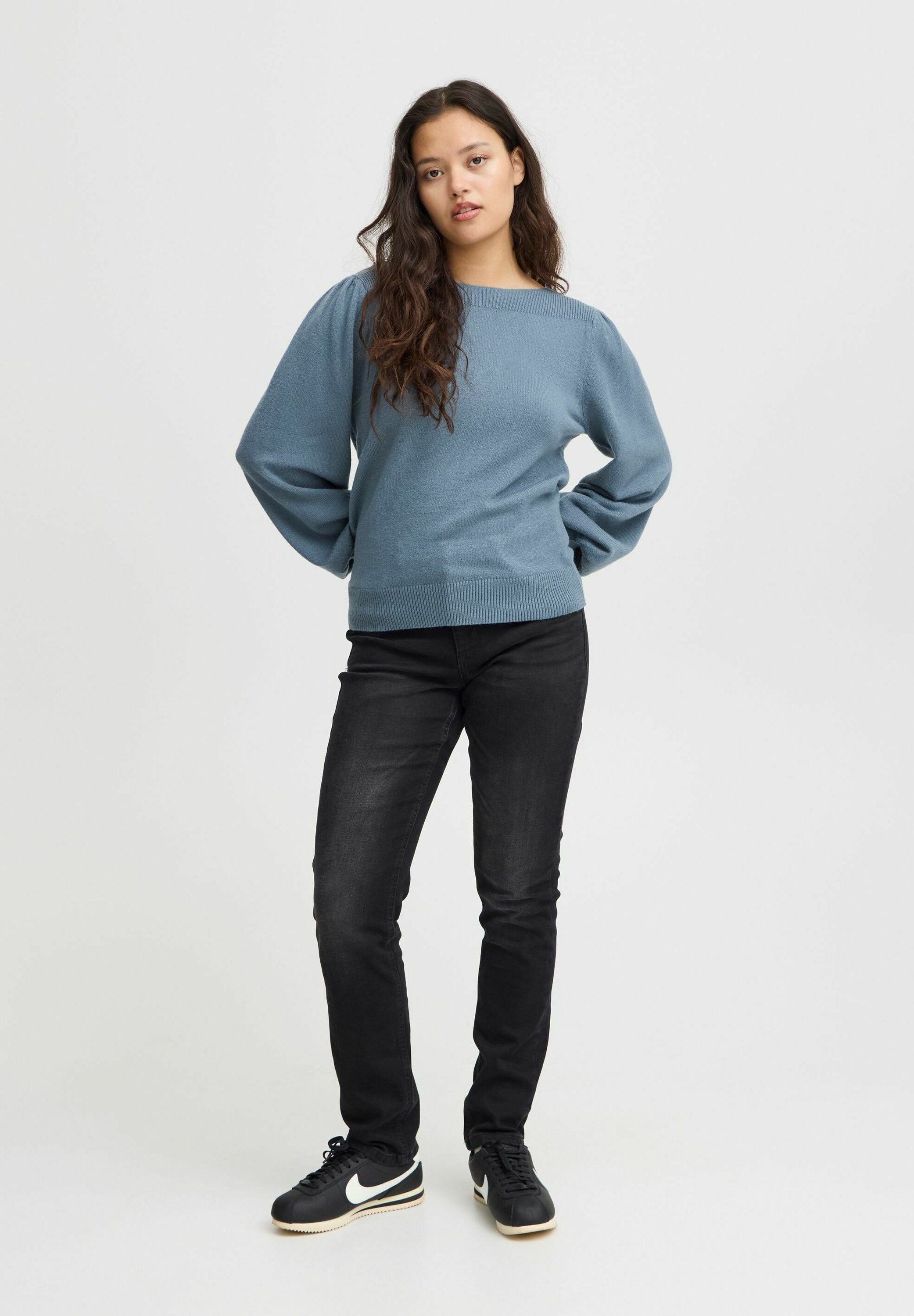 売れ筋商品|||イチ ニット&セーター レディース アウター IHVIRELLE - Jumper - blue mirage ICHI IHVIRELLE - Jumper - blue mirage/blue - Zalando