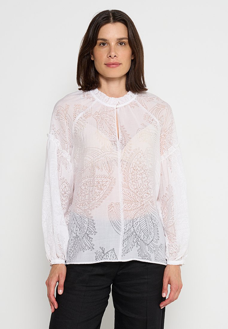 Marc Cain Blouse wit Marc Cain Blouse wit