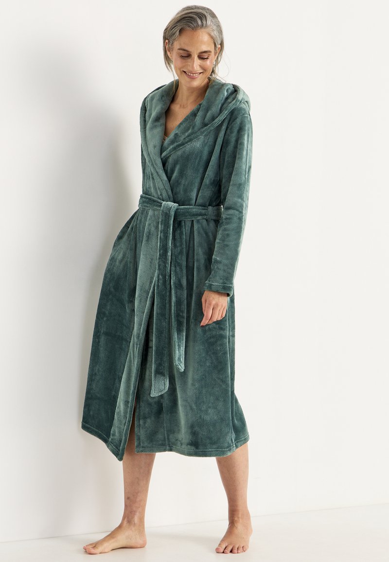 Cellbes of Sweden WITH HOOD - Morgonrock - grey green