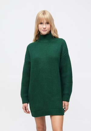 T NECK MINI DRESS - Kampsunkleit - evergreen glamour