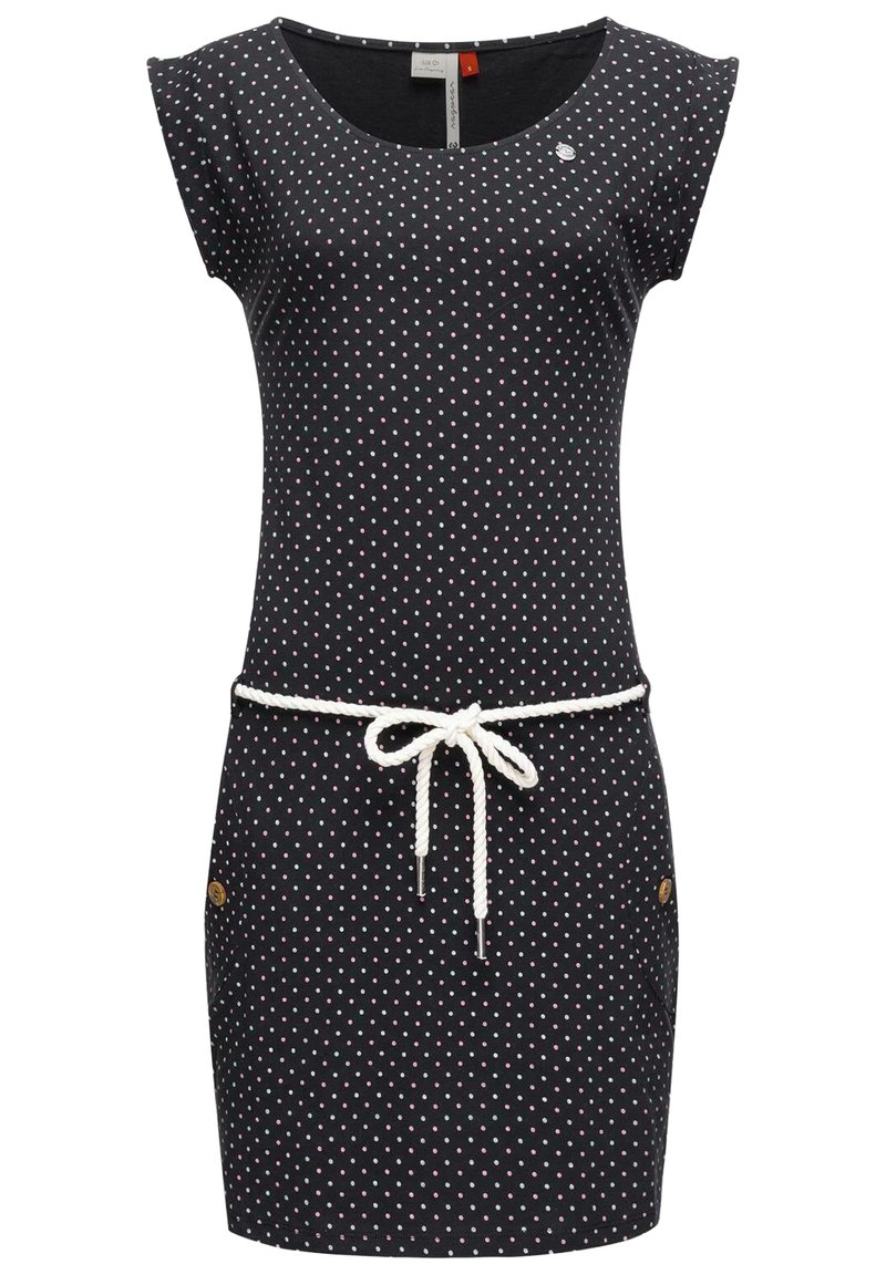 Ragwear TAG DOTS - Jerseykleid - anthrazit meliert