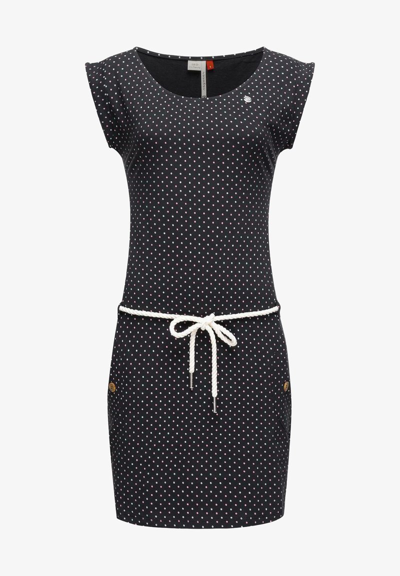 Ragwear TAG DOTS - Jerseykleid - anthrazit meliert