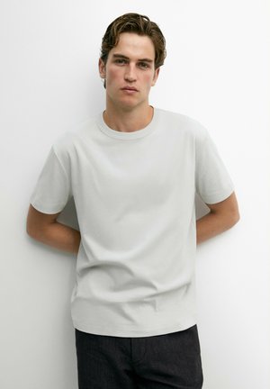 Massimo Dutti, T-Shirt basic - grey