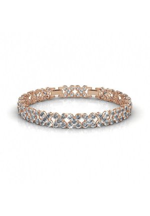 FLOWERY - Bracelet - couleur or rose / cristal