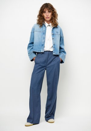 ALAIN PINSTRIPE SMART - Broek - blue