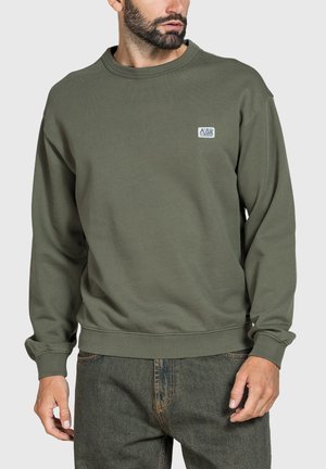 Carrera Jeans, BLUE AGE BOXY CREW SWEAT - Felpa - bronze green