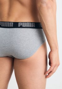 Puma MEN EVERYDAY BRIEF 4 PACK - Slip - grey/blue/teal