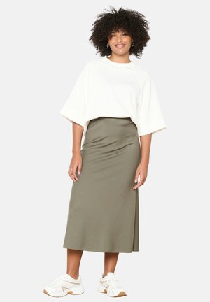A-line skirt - khaki med
