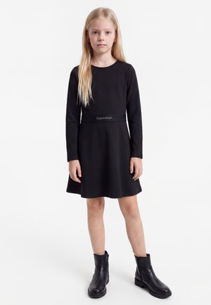 Calvin Klein Jeans, KIDS PUNTO MILANO DRESS - Jerseykleid - black
