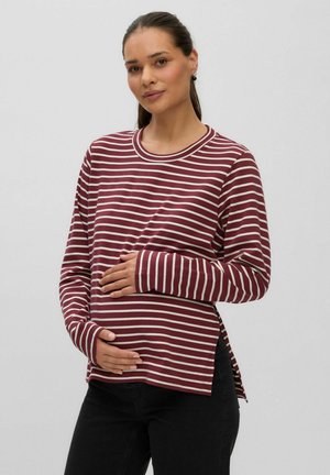 MAMALICIOUS, BLOUSE MLAMILA TOP - T-shirt à manches longues - windsor wine