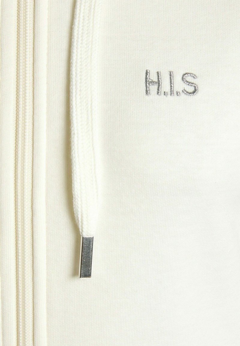 Damen Sweatshirts | H.I.S Sweatjacke ecru/offwhite - JW03158 Damen Sweatshirts | H.I.S Sweatjacke ecru/offwhite - JW03158