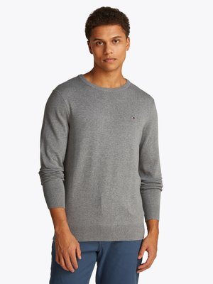ESSENTIAL CREW NECK - Strickpullover - medium grey