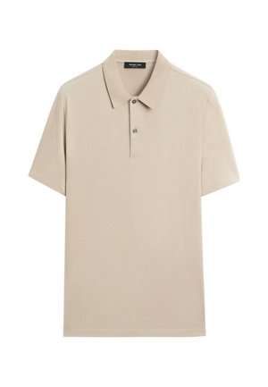 Massimo Dutti, 100% COTTON STRUCTURED POLO SHIRT - Poloshirts - sand