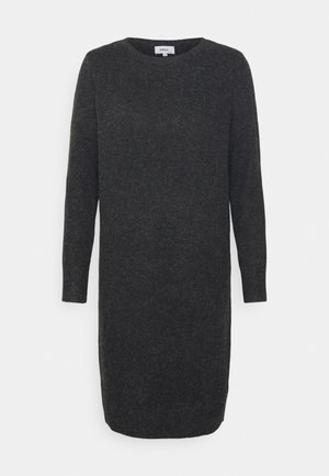 ONLRICA LIFE L/S O-NECK  - Strickkleid - black