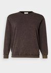 CARLEONI LIFE O NECK  - Sudadera - black coffee washed