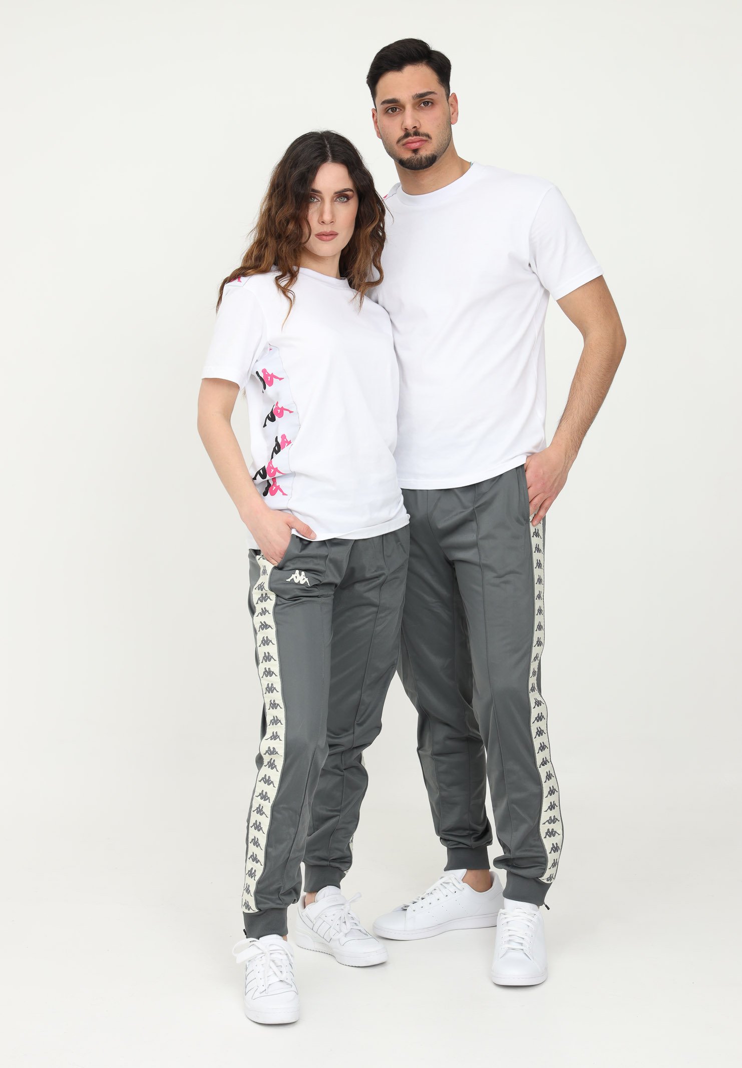 Kappa Pantaloni sportivi - grey beige/grigio - Zalando.it
