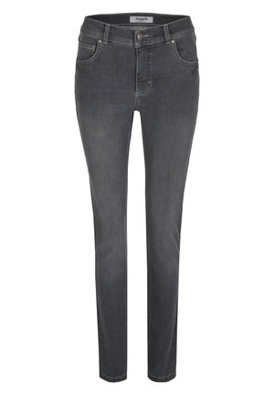 5-POCKET-JEANS 'SKINNY' MIT LOGO-APPLIKATION - Jeans Slim Fit - grau