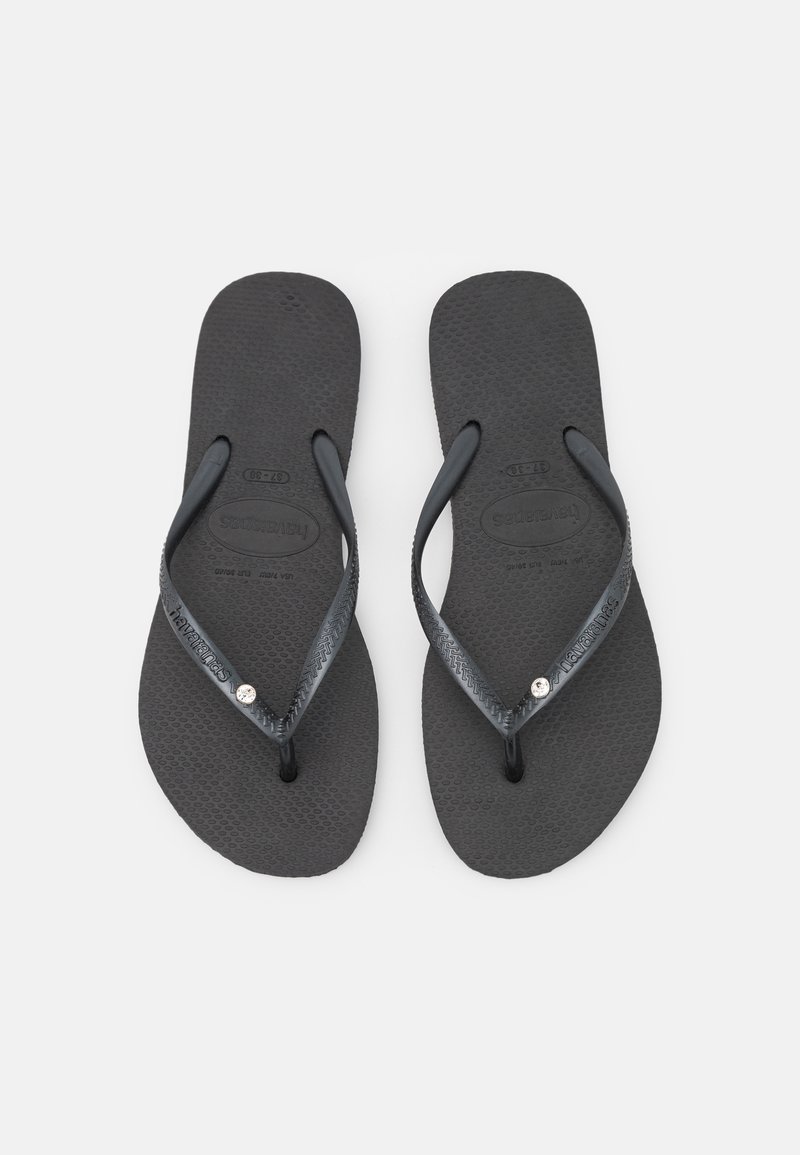 Havaianas - HAVAIANAS FLIP FLOP SLIM CRYSTAL SWAROVSKI II - Teenslippers - black, Vergroten