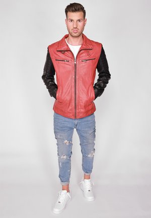 JCC Læderjakker - red to black