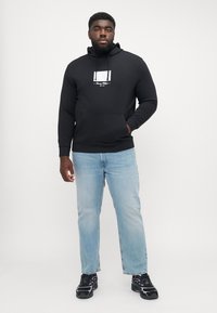 Tommy Hilfiger ITHACA FLAG HOODIE - Sudadera - black