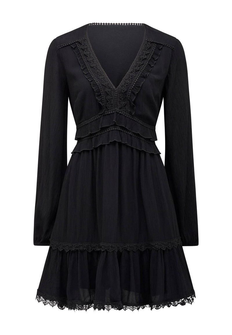 Forever New ELSA TRIM HIGH LOW MINI Cocktailjurk black/zwart