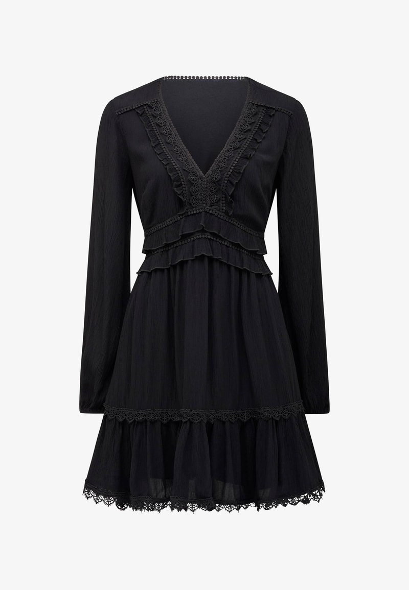 Mini Robe Soirée Forever New ELSA TRIM HIGH LOW MINI - Robe de soirée - black/noir ...