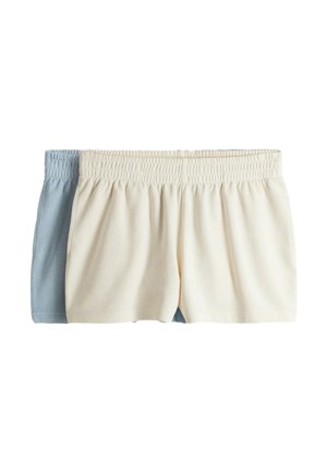 THE SET, REGULAR FIT - 2 PACK LOOPBACK SHORTS . - Jogginghose - light blue cream