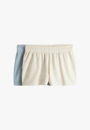 THE SET, REGULAR FIT - 2 PACK LOOPBACK SHORTS . - Trainingsbroek - light blue cream