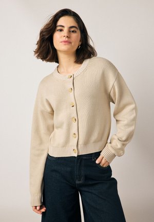 WASHED CREW NECK - Chaqueta de punto - neutral stone