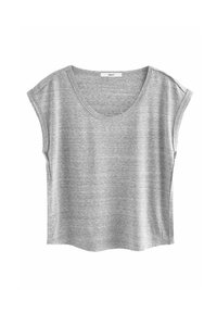 Next RAW EDGE REGULAR FIT - Jednoduché tričko - grey