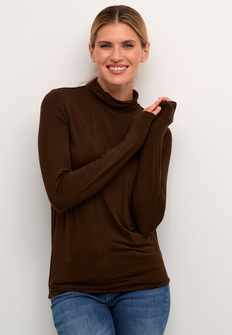 Culture CUPOPPY ROLLNECK - Ilgarankovis viršutinės dalies drabužis - demitasse