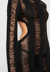 Jaded London - UMBRA SHREDDED MINI - Jumper dress - black - 5