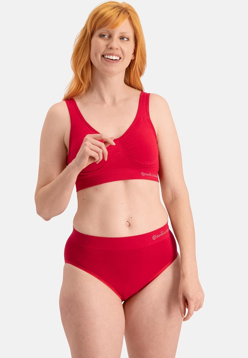 Bamboo Basics 3 PACK - SEAMLESS FULL - Slip - red