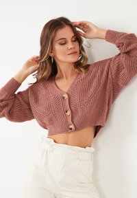 LELA REGULAR FIT - Cardigan - rose