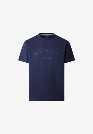 Hackett London Tričko s potlačou - ink blue