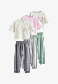 Niewybrane, green pink love slogan