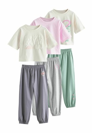 REGULAR FIT - 3 PACK SET - Set lenjerie de noapte - green pink love slogan