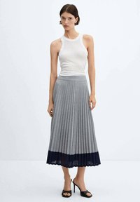 Mango SARA H - Gonna a campana - mottled light grey