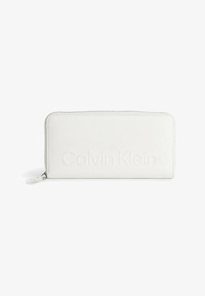Calvin Klein LARGE ZIP AROUND - Portefeuille - bright white