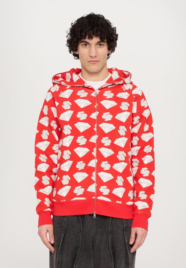 DIAMONDS DOLLARS ZIP THROUGH HOOD - Zip-up sweatshirt