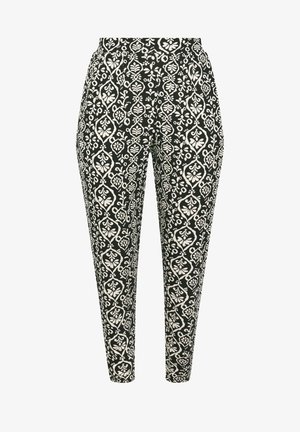 Yours Clothing, WOMEN'S HAREM TROUSERS - Pantalon classique - black