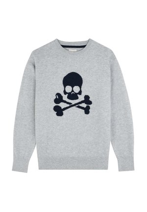 SKULL INTARSIA TRICOT - Pullover - grey melange