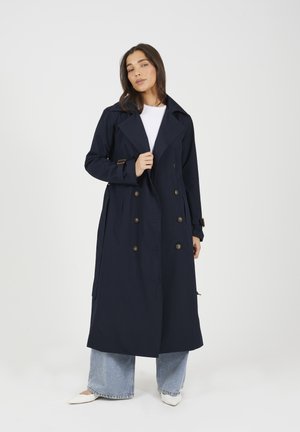 DOUBLE BREASTED  - Trenchcoat - dark blue