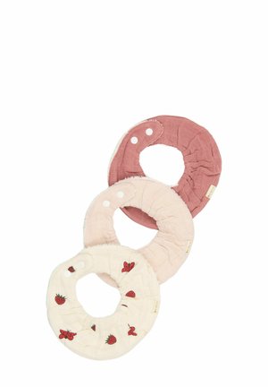 RUFFLE 3-PACK - INTO THE GARDEN - Bib - ash rose