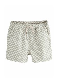 Next - PULL ON - REGULAR FIT - Shorts - neutral checkerboard Thumbnail Image 1