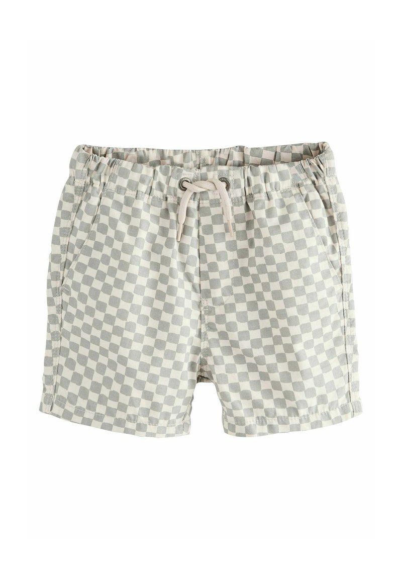 Next - PULL ON - REGULAR FIT - Shorts - neutral checkerboard, Enlarge