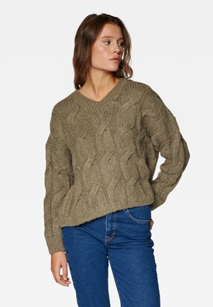 Mavi V NECK - Strickpullover - mermaid